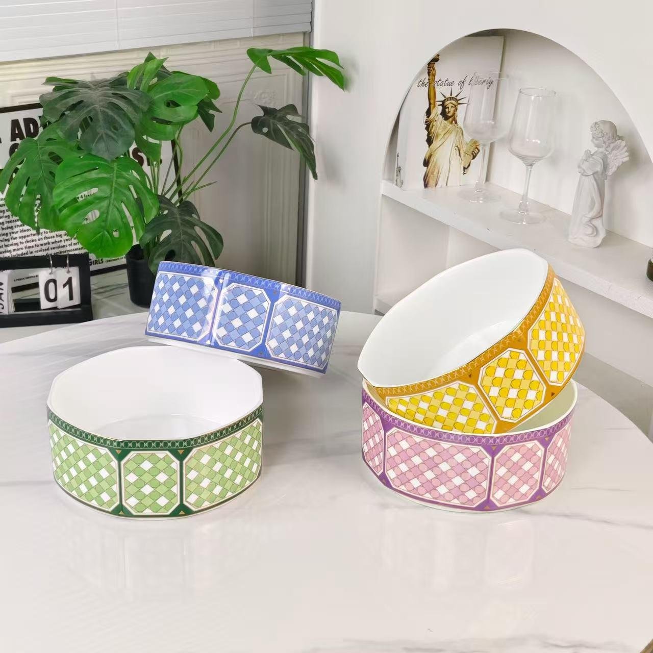 Swarovski x Rosenthal Signum Fern Salad bowl 15cm - Swarovski Kitchen and Dining | Buy Online in UAE